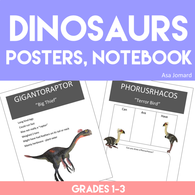 Inspiring Dinosaurs Posters | Engaging Interactive Notebook  Activities