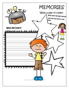 What an Exciting Year!  Memory Write Up FREEBIE, image 2