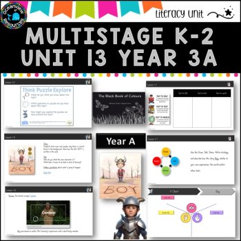 BOY& THE BLACK BOOK OF COLOURS NSW MultiStage K-2 Unit 13 comp B ENGLISH TERM 3A, image 2