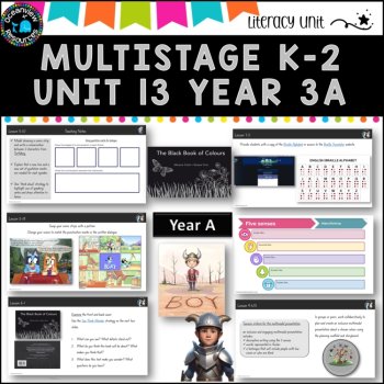 BOY& THE BLACK BOOK OF COLOURS NSW MultiStage K-2 Unit 13 comp B ENGLISH TERM 3A, image 3