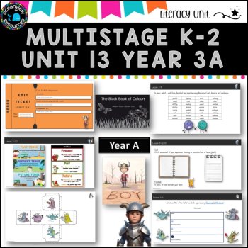BOY& THE BLACK BOOK OF COLOURS NSW MultiStage K-2 Unit 13 comp B ENGLISH TERM 3A, image 4