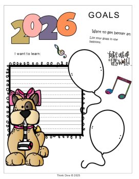 New Year Writing Activities  FREEBIE | Memories Goals Dreams, image 3