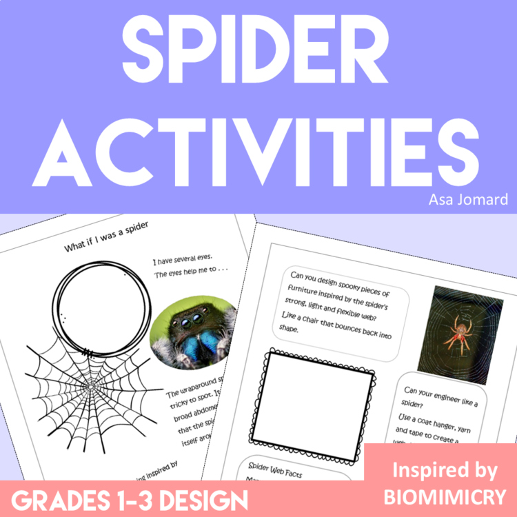 Engaging Spider Activities with Biomimicry Challenges for Fall and Halloween