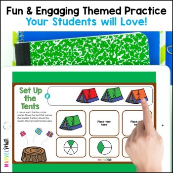 Fractions STAAR Review 3rd Grade - TEKS 3.3A, 3.3B, 3.3D, 3.3E, 3.3F, 3.3G, 3.3H, image 2