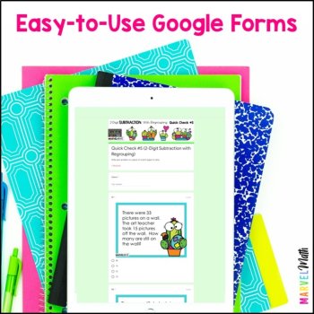 2 Digit Subtraction with Regrouping #11 - Quick Checks - Exit Tickets, image 2