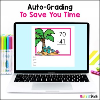 2 Digit Subtraction with Regrouping #11 - Quick Checks - Exit Tickets, image 3