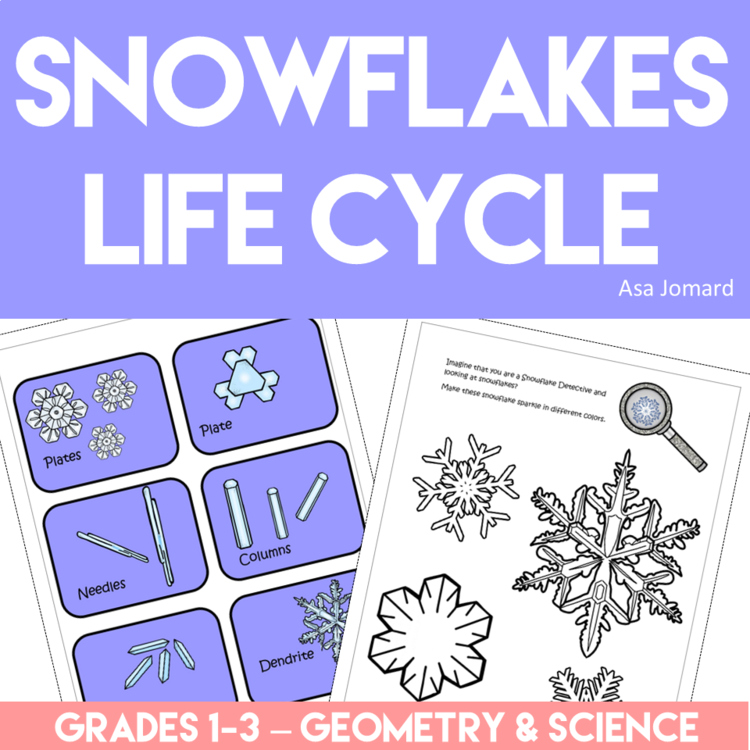 Inspiring STEAM Snowflakes Life Cycle Activities with Craft