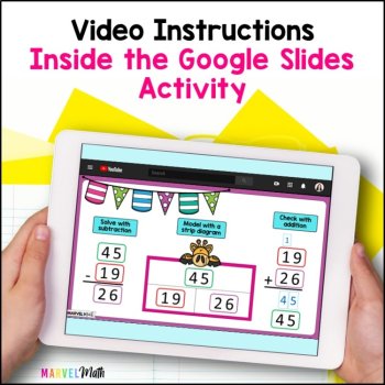 2 Digit Subtraction with Regrouping #10 - Google Slides - Check with Addition, image 2