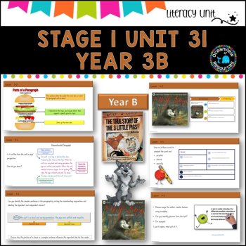 NSW DET Stage 1 English Unit 31 TRUE STORY OF 3 LITTLE PIGS Component B TERM 3B, image 3