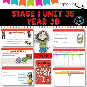 NSW DET Stage 1 English Unit 35 THE WORLD'S WORST CHILDREN Component B TERM 3B, image 2