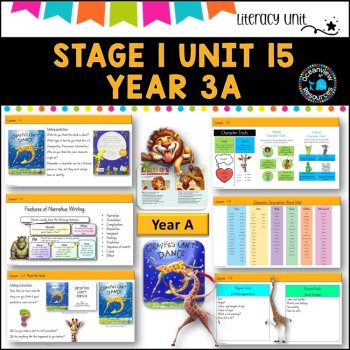 NSW DET Stage 1 English Unit 15 GIRAFFES CAN'T DANCE Component B TERM 3A, image 4