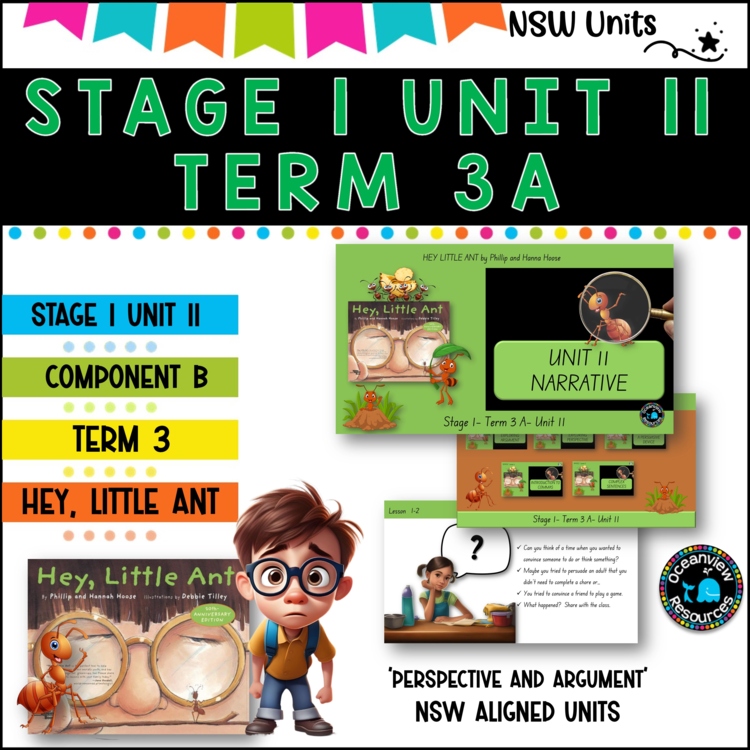 PERSUASION- English Stage 1 Unit 11- component B  (YEAR A) HELLO, LITTLE ANT