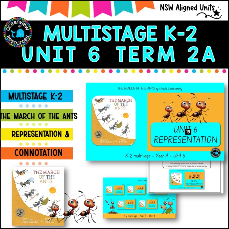 "MARCH OF THE ANTS" NSW Multi Stage K-2 Unit 6 component B ENGLISH TERM 2A