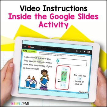 2 Digit Subtraction with Regrouping Word Problems #8 - Google Slides, image 2