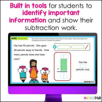 2 Digit Subtraction with Regrouping Word Problems #8 - Google Slides, image 4