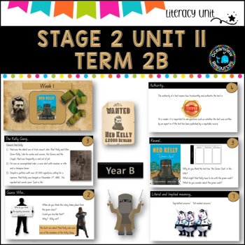 NED KELLY AND THE GREEN SASH -NSW Stage 2 Unit 11 support Unit- BOOK STUDY, image 4