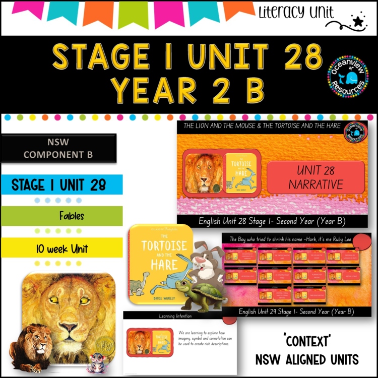 ENGLISH St 1 Unit 28- NSW  FABLES Term 2B Component B