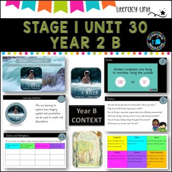 ENGLISH St 1 Unit 30- NSW  I talk like a river, Boy and Elephant Term 2B, image 2