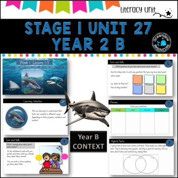 ENGLISH St 1 Unit 27- NSW (YR B) Great White Shark by Clare Saxby Term2B, image 2