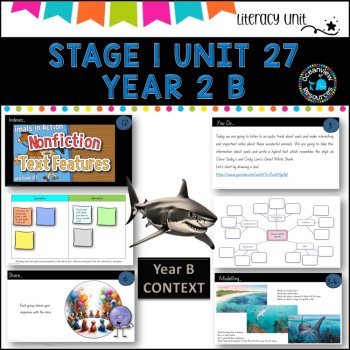 ENGLISH St 1 Unit 27- NSW (YR B) Great White Shark by Clare Saxby Term2B, image 3