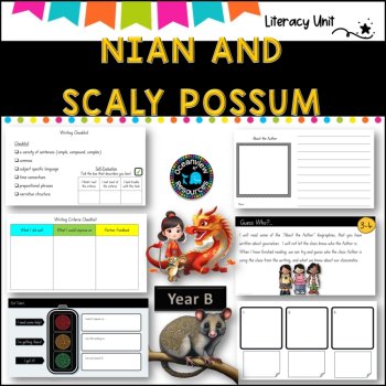 ENGLISH St 1 Unit 26- NSW (YR B)  NIAN THE CHINESE DRAGON and SCALY POSSUM, image 4