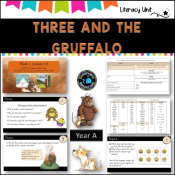 CONTEXT-English St 1 Unit 9- NSW (YR A) Three and The Gruffalo, Term 2, image 2