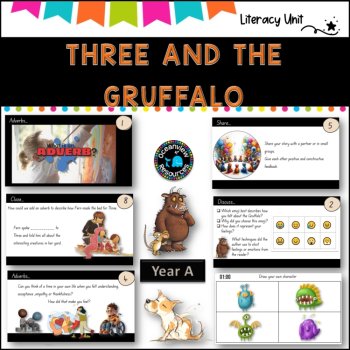 CONTEXT-English St 1 Unit 9- NSW (YR A) Three and The Gruffalo, Term 2, image 4