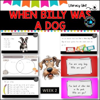 2022 version WHEN BILLY WAS A DOG-NSW ES1 Unit 8 -  WEEK 2 English-TERM 2, image 4