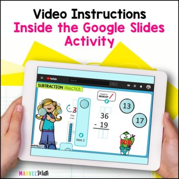2 Digit Subtraction with Regrouping #4 - Google Slides - Popping Bubbles, image 2