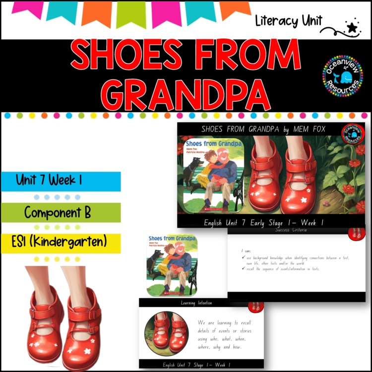 2022 VS 1 SHOES FROM GRANDPA-NSW ES1 Unit 7 - component B WEEK 1 English- TERM 2