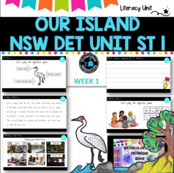 OUR ISLAND - English Stage 1  Unit- component B WEEK 1  Term 1 NSW- Book Study, image 4