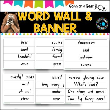 GOING ON A BEAR HUNT DISPLAY and Word Wall, image 4