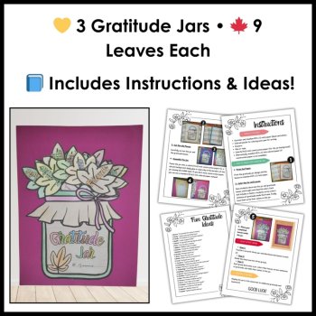 Gratitude Jar and Leaves Craft - Gratitude Coloring and Writing Activities, image 3