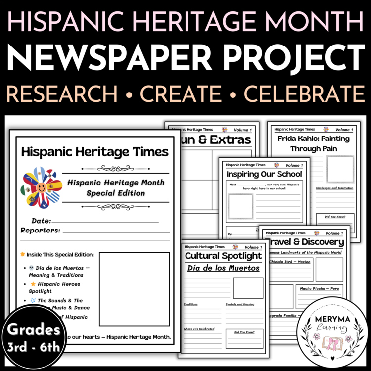 Hispanic Heritage Month Project - Hispanic Heritage Newspaper Research Project