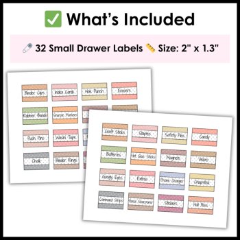 Modern Calm Neutral Boho Teacher Toolbox Labels - Editable Tool Box Labels, image 2