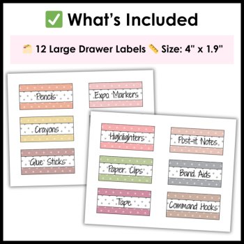Modern Calm Neutral Boho Teacher Toolbox Labels - Editable Tool Box Labels, image 3