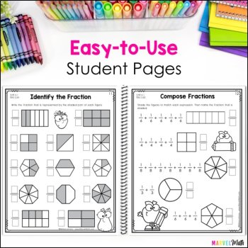 Identifying & Comparing Unit Fractions, Equivalent Fractions & More - Notebook, image 3