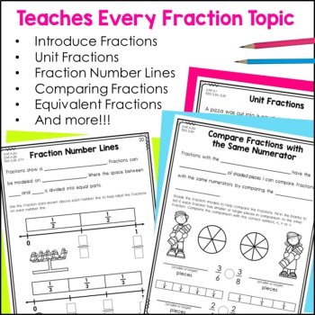 Identifying & Comparing Unit Fractions, Equivalent Fractions & More - Notebook, image 4