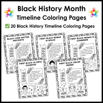 Black History Month Timeline Coloring Pages - Juneteenth Coloring Sheets, image 2