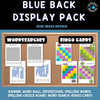 BLUE BACK - Tim Winton, Banner-Word Wall, spelling , bingo, learning intentions, image 4