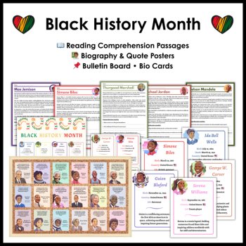 Black History Month Reading Activities Research Projects Coloring Pages and More, image 2