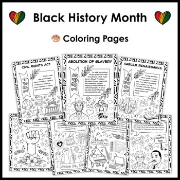 Black History Month Reading Activities Research Projects Coloring Pages and More, image 4