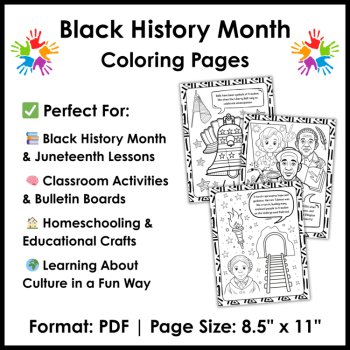 Black History Month Coloring Pages Culture & History Juneteenth Coloring Sheets, image 4