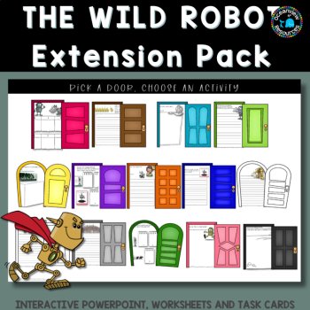 The Wild Robot - book study I extension worksheets, print and digital activities, image 2
