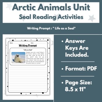 Seal Reading Comprehension Activities - Arctic Animals Unit, image 4