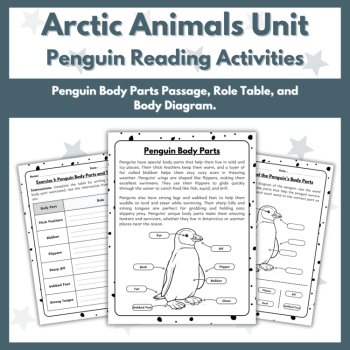 Penguin Reading Comprehension Activities - Polar and Arctic Animals Unit, image 3