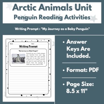 Penguin Reading Comprehension Activities - Polar and Arctic Animals Unit, image 4