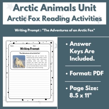 Arctic Fox Reading Comprehension Activities - Arctic Animals Unit, image 4