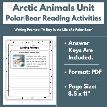 Polar Bear Reading Comprehension Activities - Arctic Animals Unit, image 4