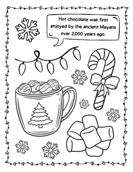 Winter Break Coloring Pages - December Coloring Sheets with Fun Facts, image 3